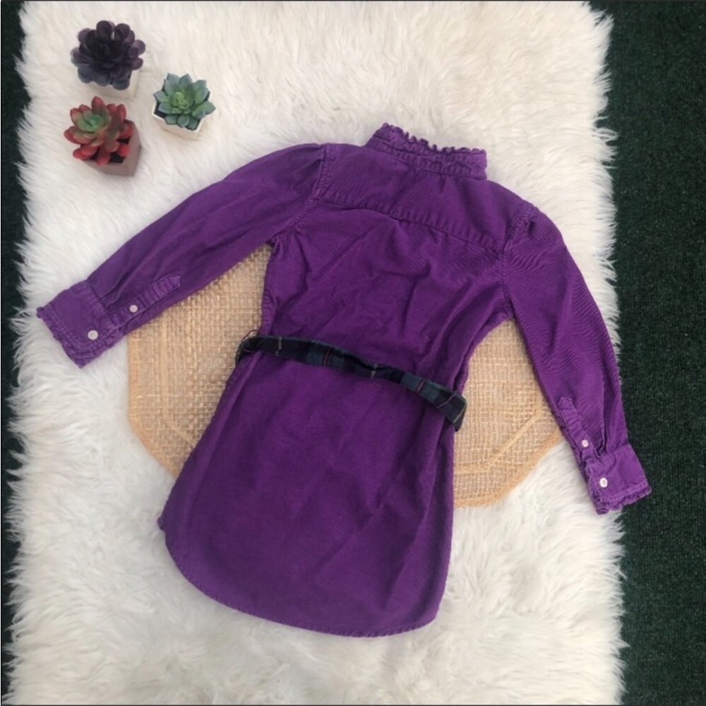 Ralph Lauren Purple Cord Shirtdress - Picture 3 of 11